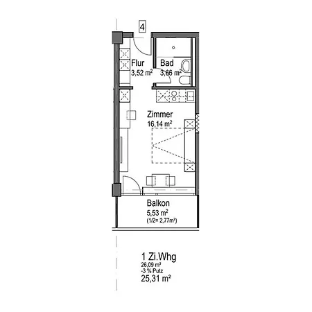 아파트 Huber Living Basic 104